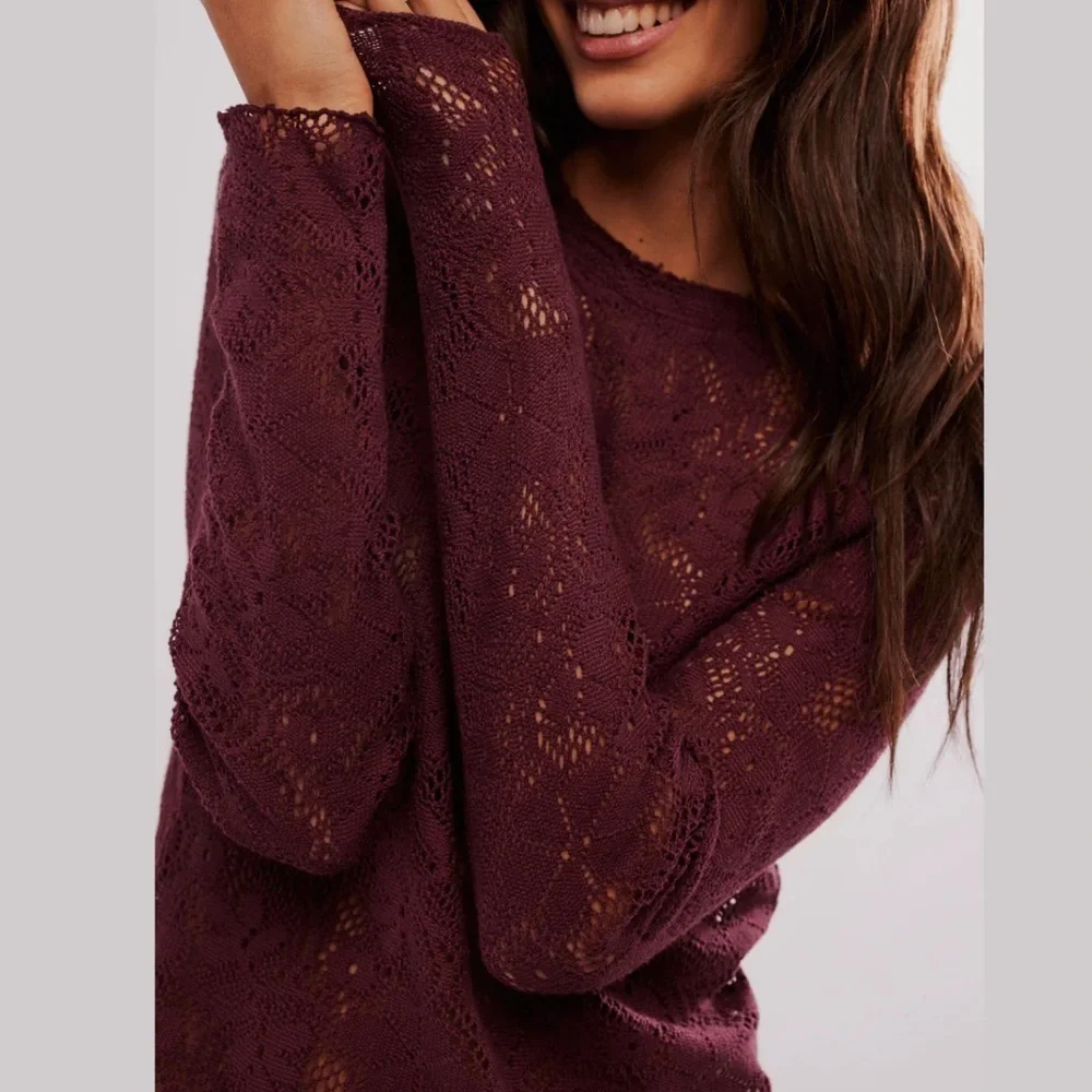 NWT Free People In The Meadow top port Royale